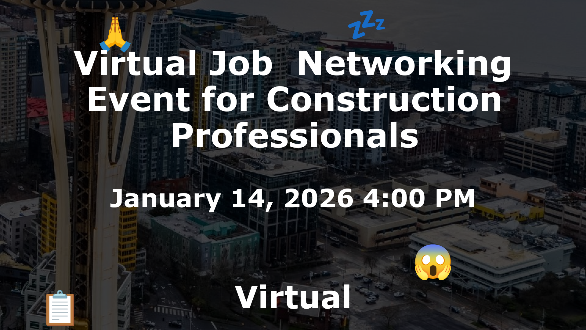 Virtual Job  Networking Event for Construction Professionals event image